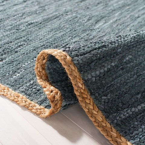 Galliate Hand Loomed Leather Rug