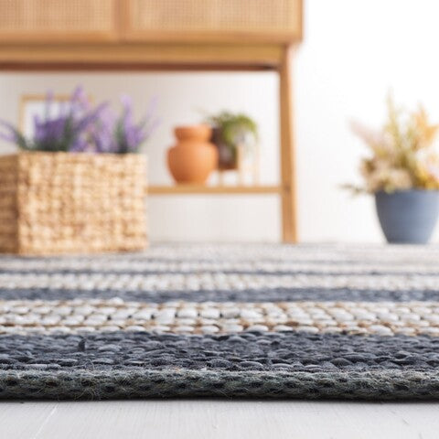 Lecce Leather & Jute Rug