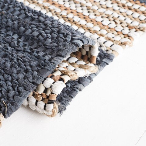 Lecce Leather & Jute Rug