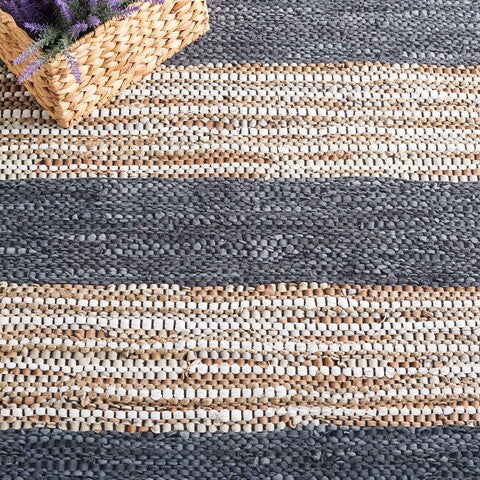 Lecce Leather & Jute Rug