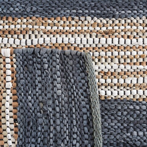 Lecce Leather & Jute Rug