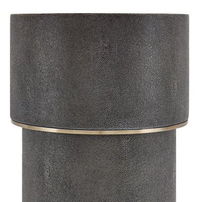 Partenope 23 in. Accent Table - Charcoal