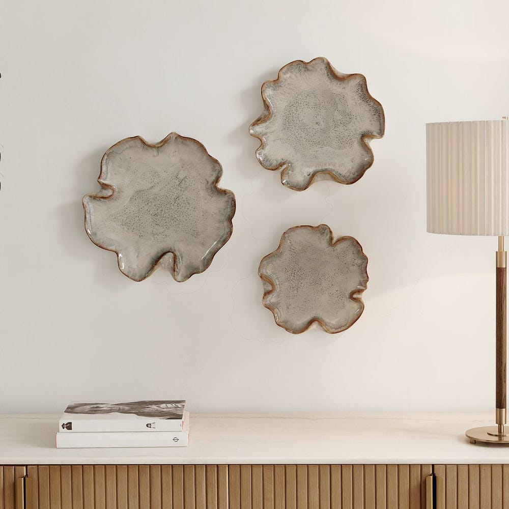 Rivarone Earthenware Wall Decor - Set of 3