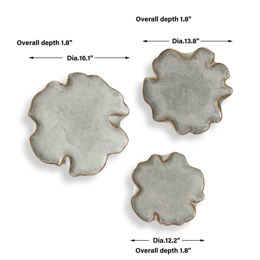 Rivarone Earthenware Wall Decor - Set of 3