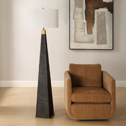 Saliano 68 in. Wood Floor Lamp