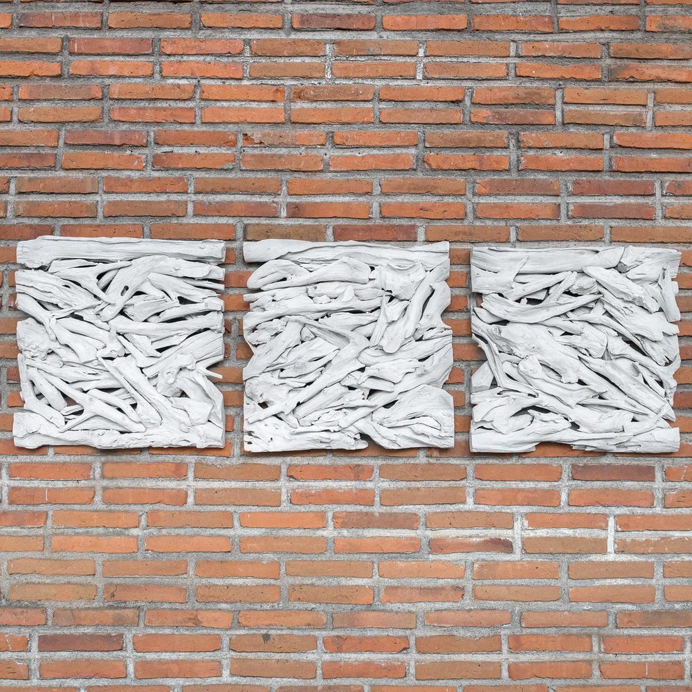 Sassari 24 in. Teak Branches Wall Decor