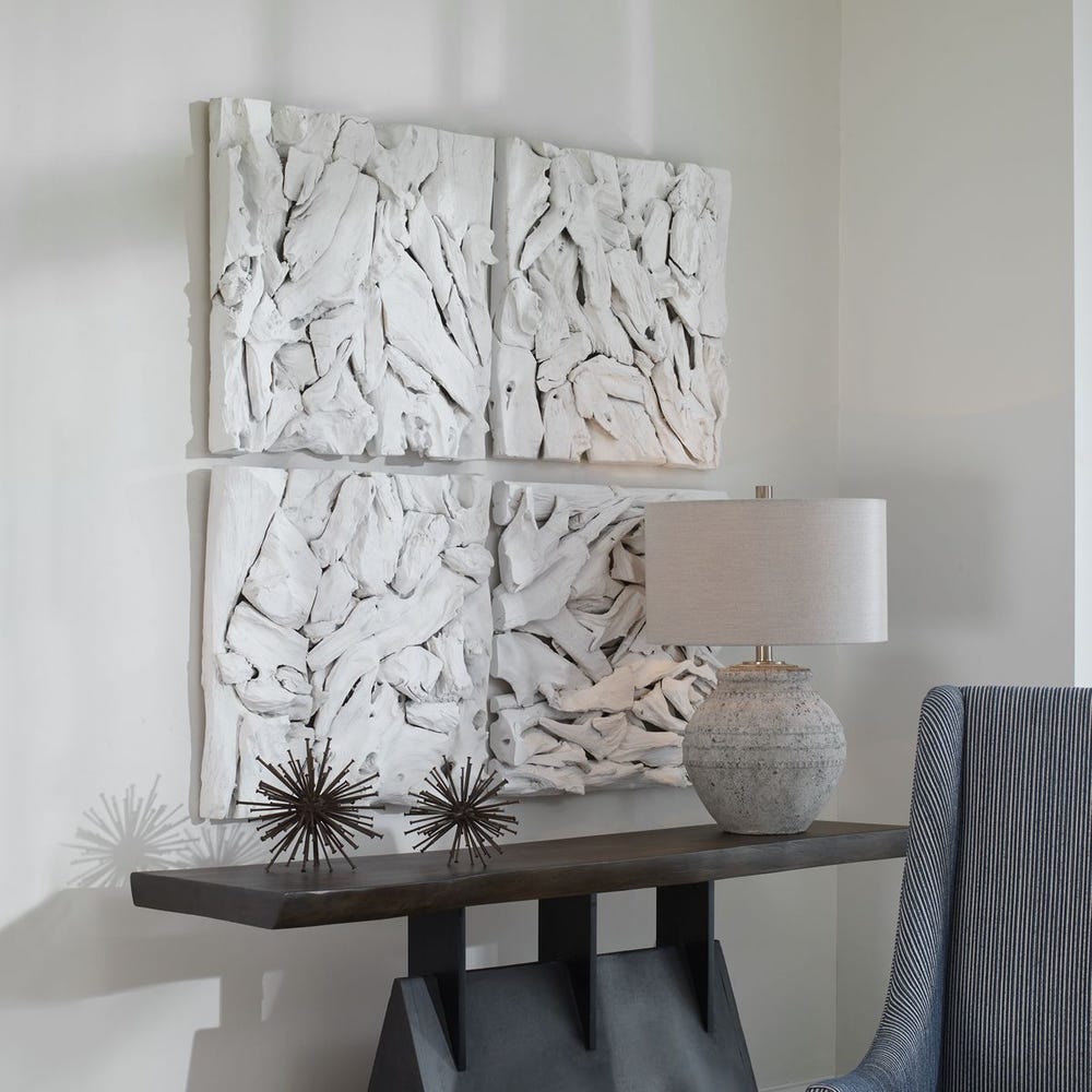 Sassari 24 in. Teak Branches Wall Decor
