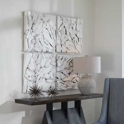 Sassari 24 in. Teak Branches Wall Decor