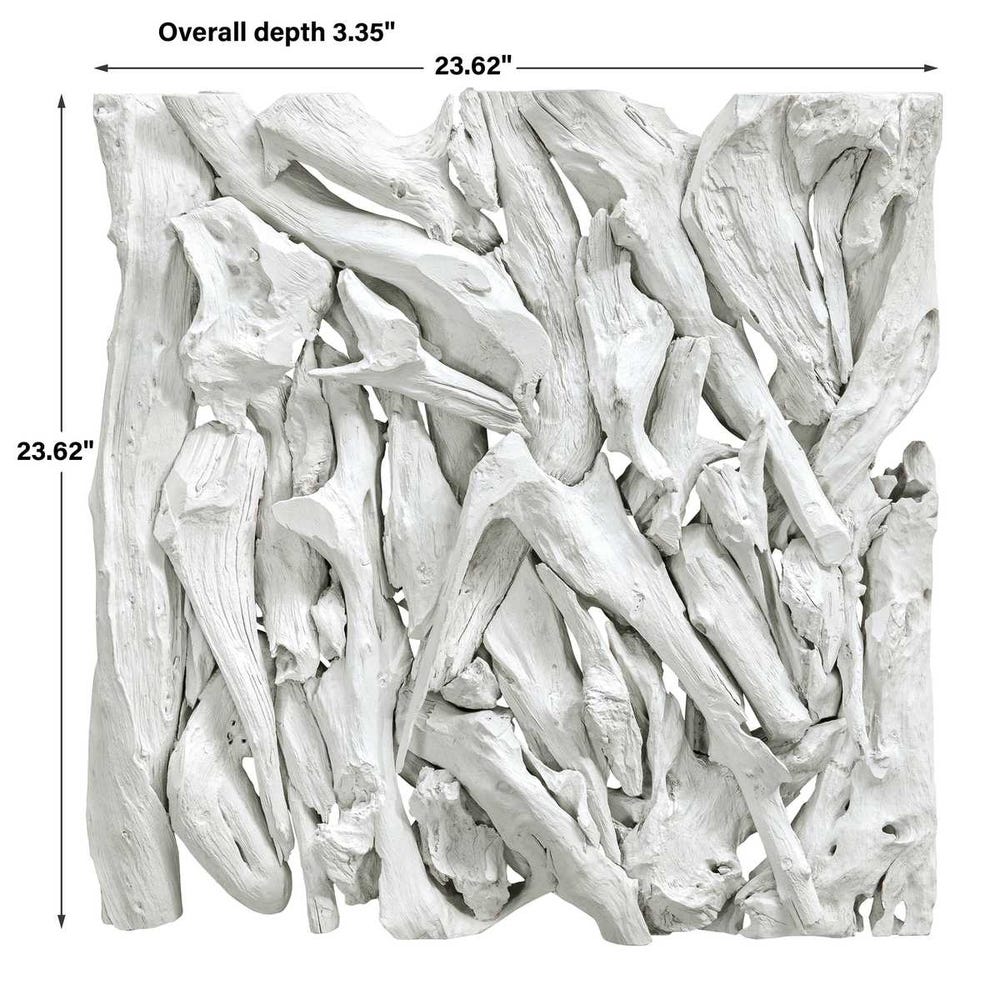 Sassari 24 in. Teak Branches Wall Decor