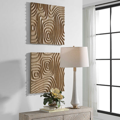 Pathway 24 in. Wood Wall Decor - Set of 2