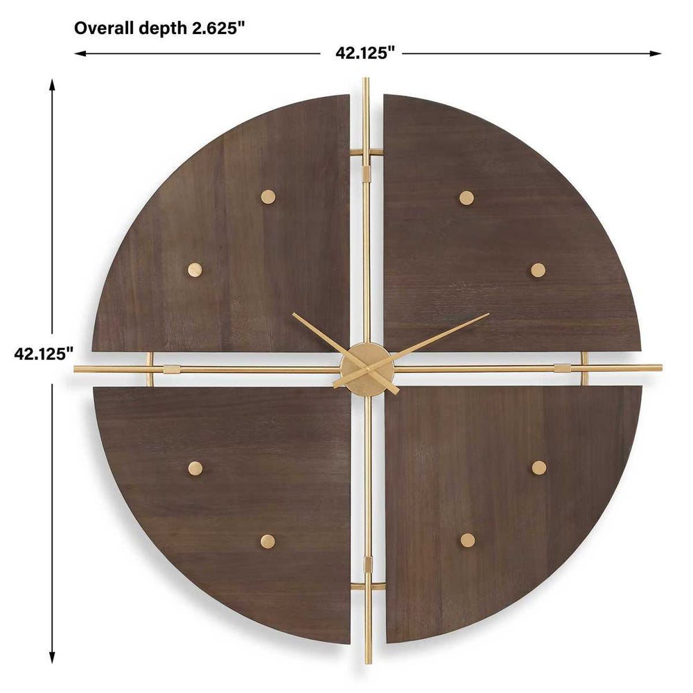 Percha 38 in. Wall Clock