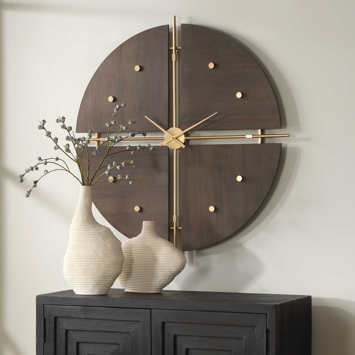 Percha 38 in. Wall Clock