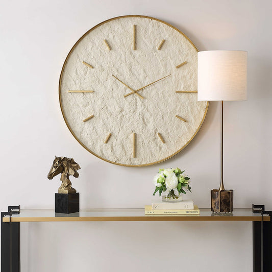 Arcole 35 in. Stone Wall Clock