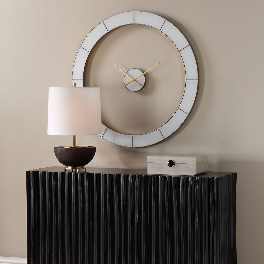 Baragazza 35 in. Ivory Wall Clock