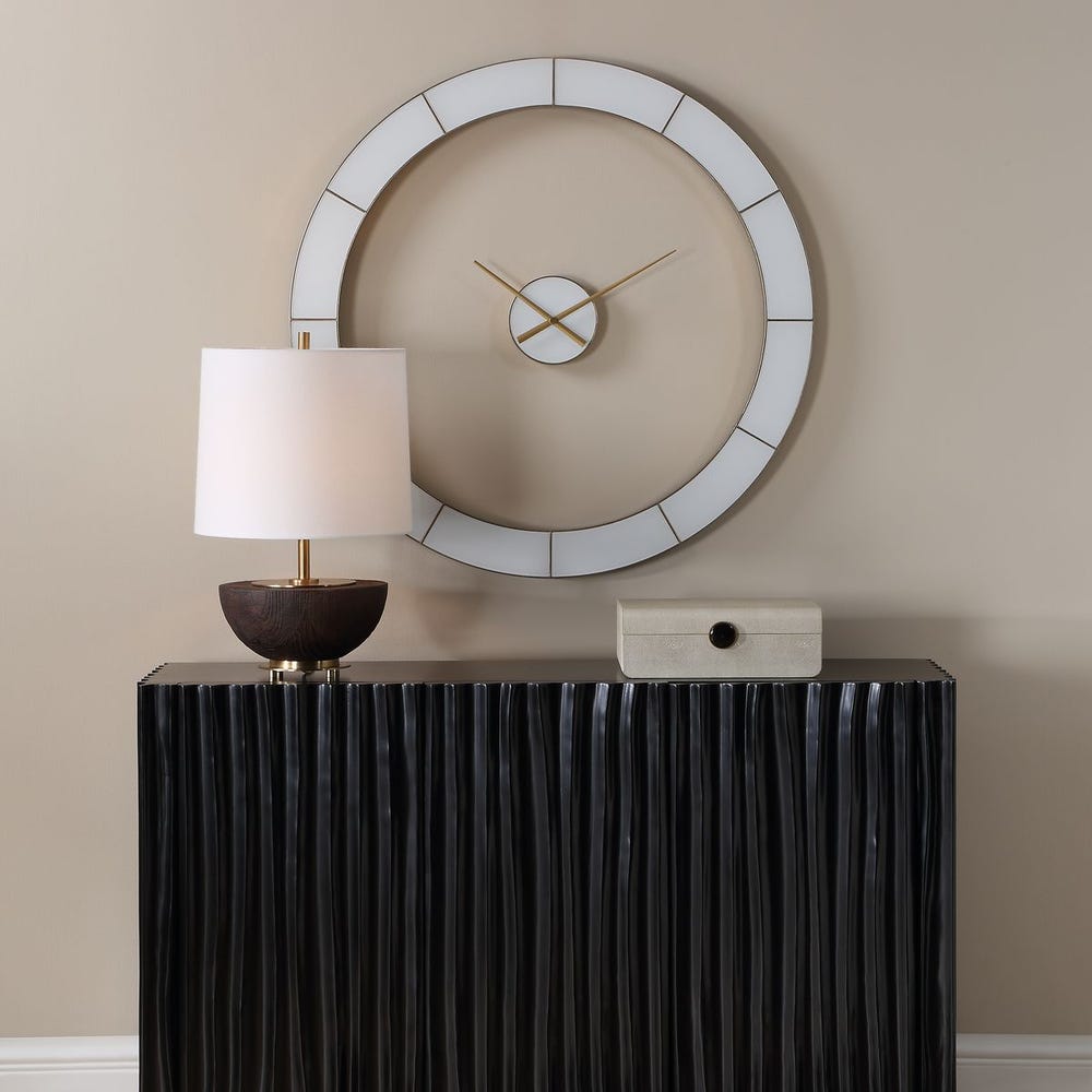 Baragazza 35 in. Ivory Wall Clock