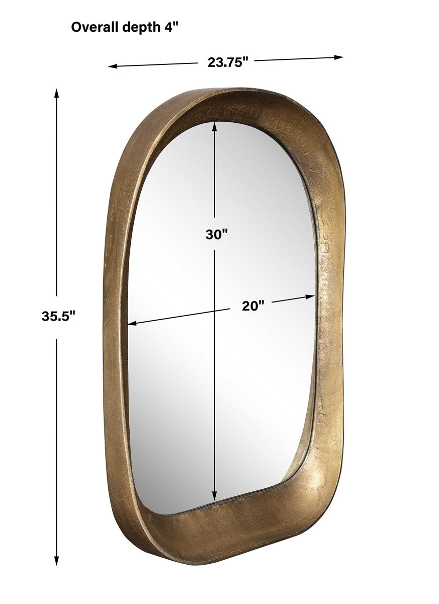 Gerfalco 36 in. Arch Mirror