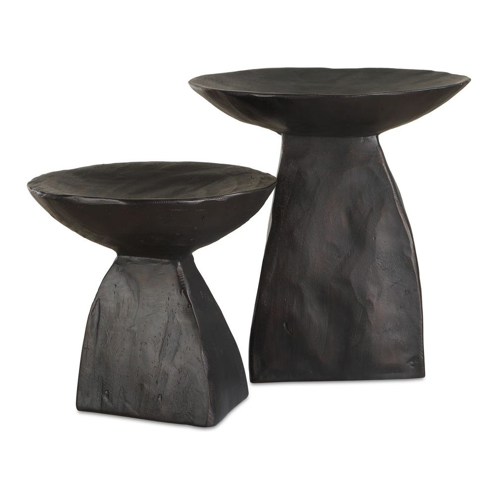 Castanea Pedestal Bowl - Set of 2