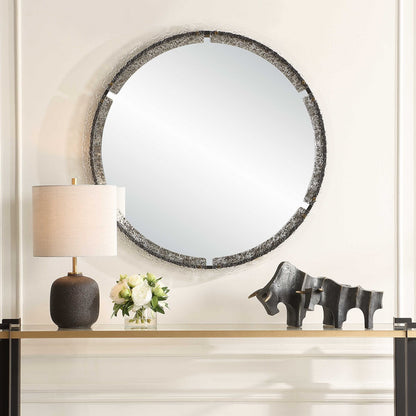 Segni 38 in. Round Mirror