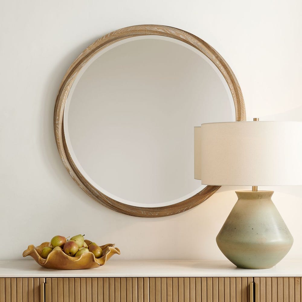 Cropalati 38 in. Round Mirror