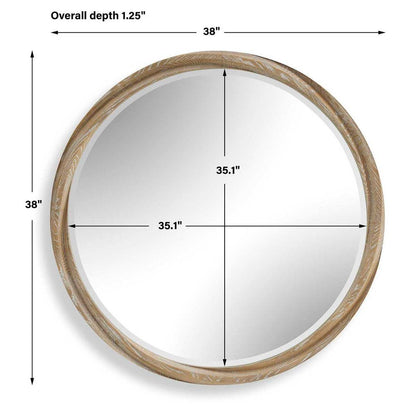 Cropalati 38 in. Round Mirror