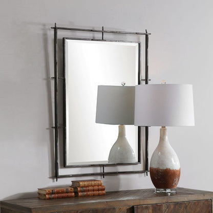 Alvise 40 in. Solid Iron Frame Mirror
