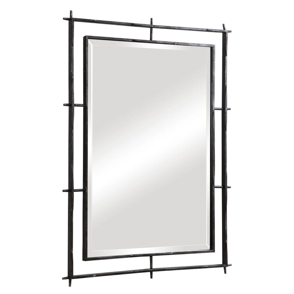 Alvise 40 in. Solid Iron Frame Mirror