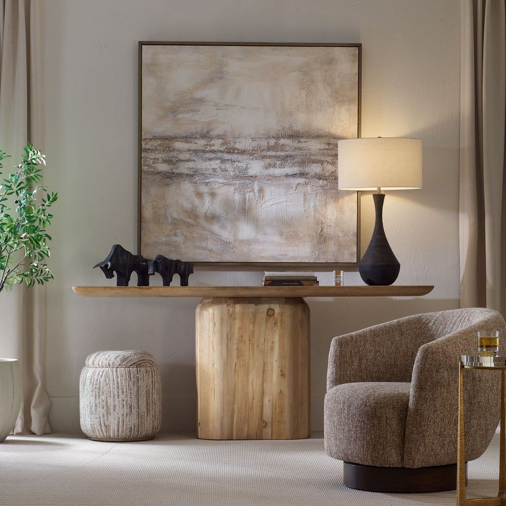 Solignano 80 in. Solid Wood Console Table