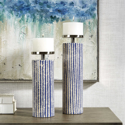 Cobalt Candleholders