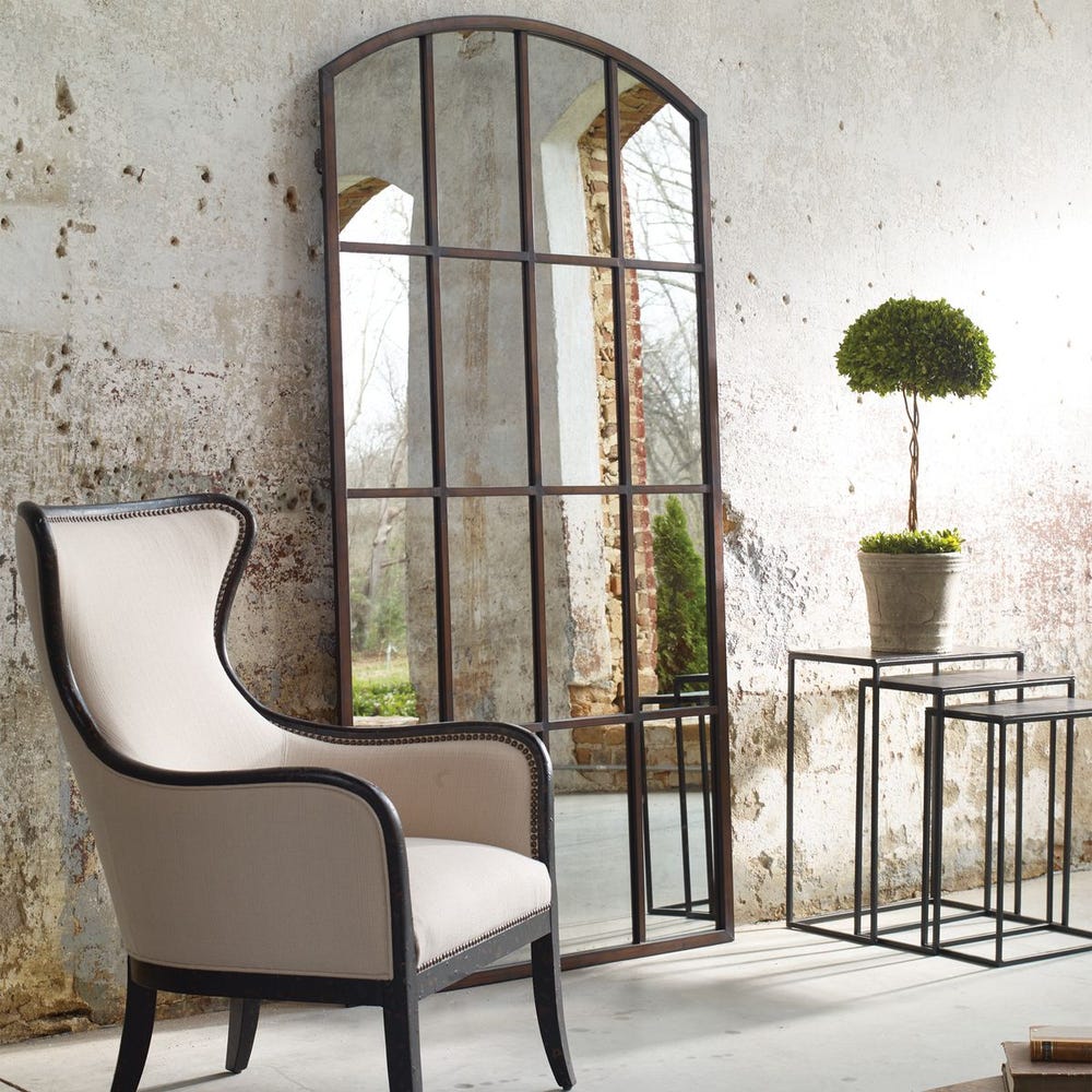 Sebato 82 in. Oversized Arch Mirror - Bronze