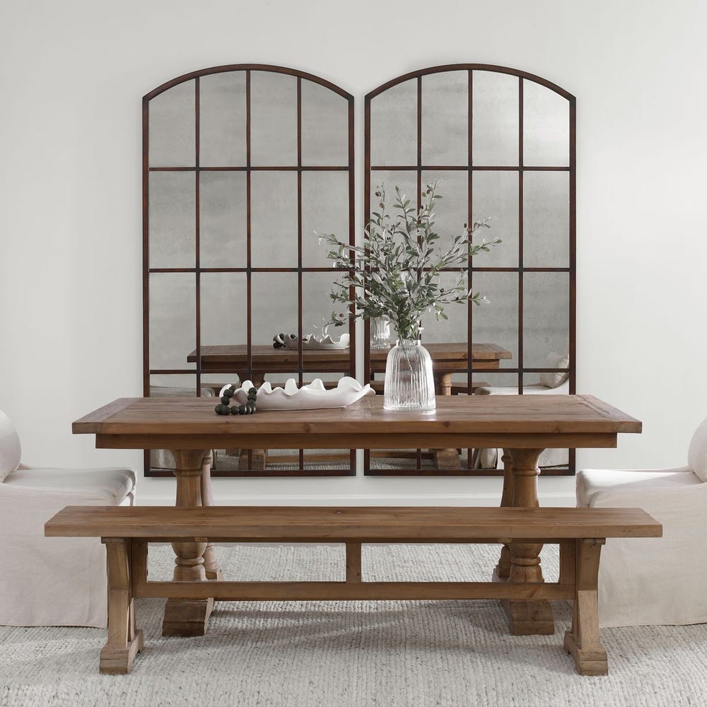 Sebato 82 in. Oversized Arch Mirror - Bronze