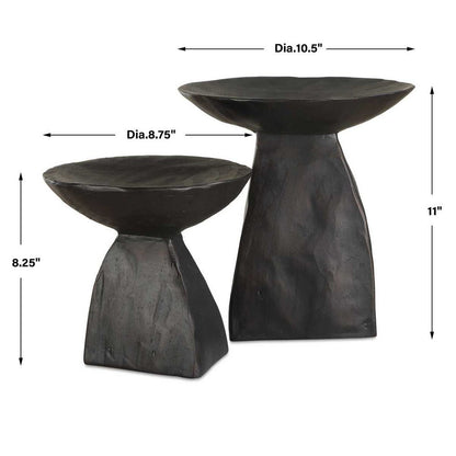 Castanea Pedestal Bowl - Set of 2