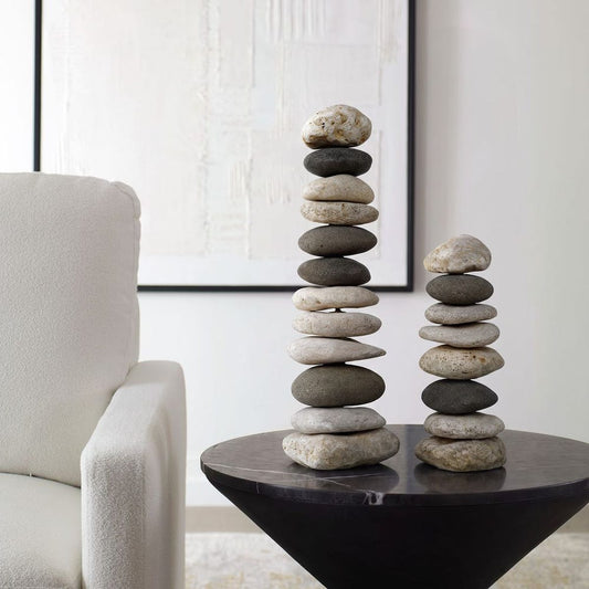 Troia Stone Sculptures - Set of 2