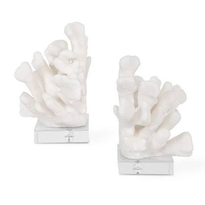 Coral Blanco Bookends - Set of 2