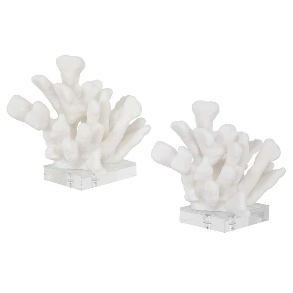 Coral Blanco Bookends - Set of 2