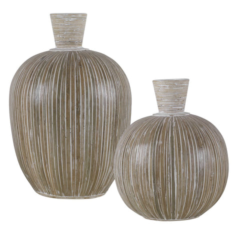 Trieste Handcrafted Terracotta Vases - Set of 2