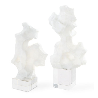 Baggio White Stone Sculptures - Set of 2