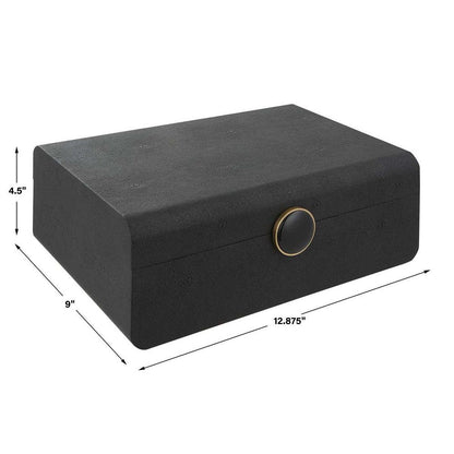 Venusio Shagreen Matte Black Box