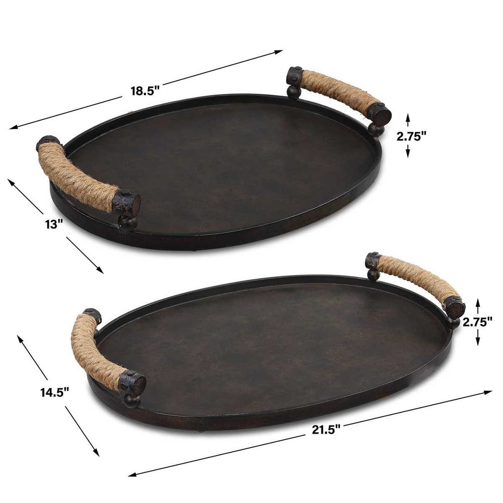 Potenza Iron Trays - Set of 2