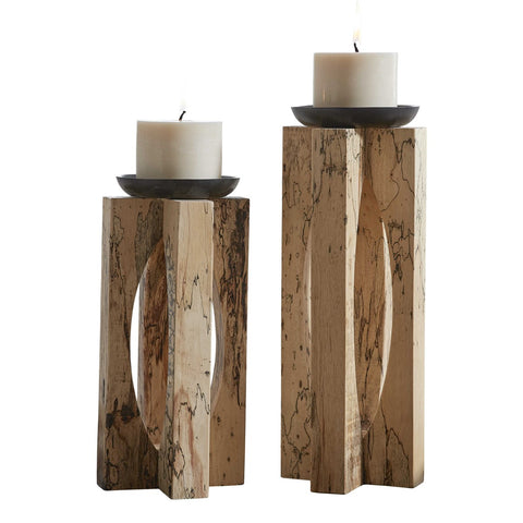 Armo 15 in. Candleholders -  Set of 2