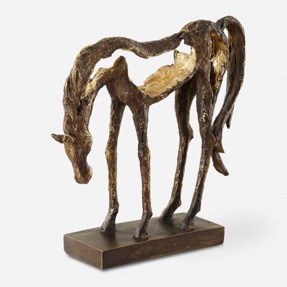 Graceful Bronze Horse Sculpter