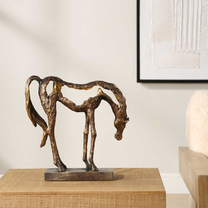 Graceful Bronze Horse Sculpter