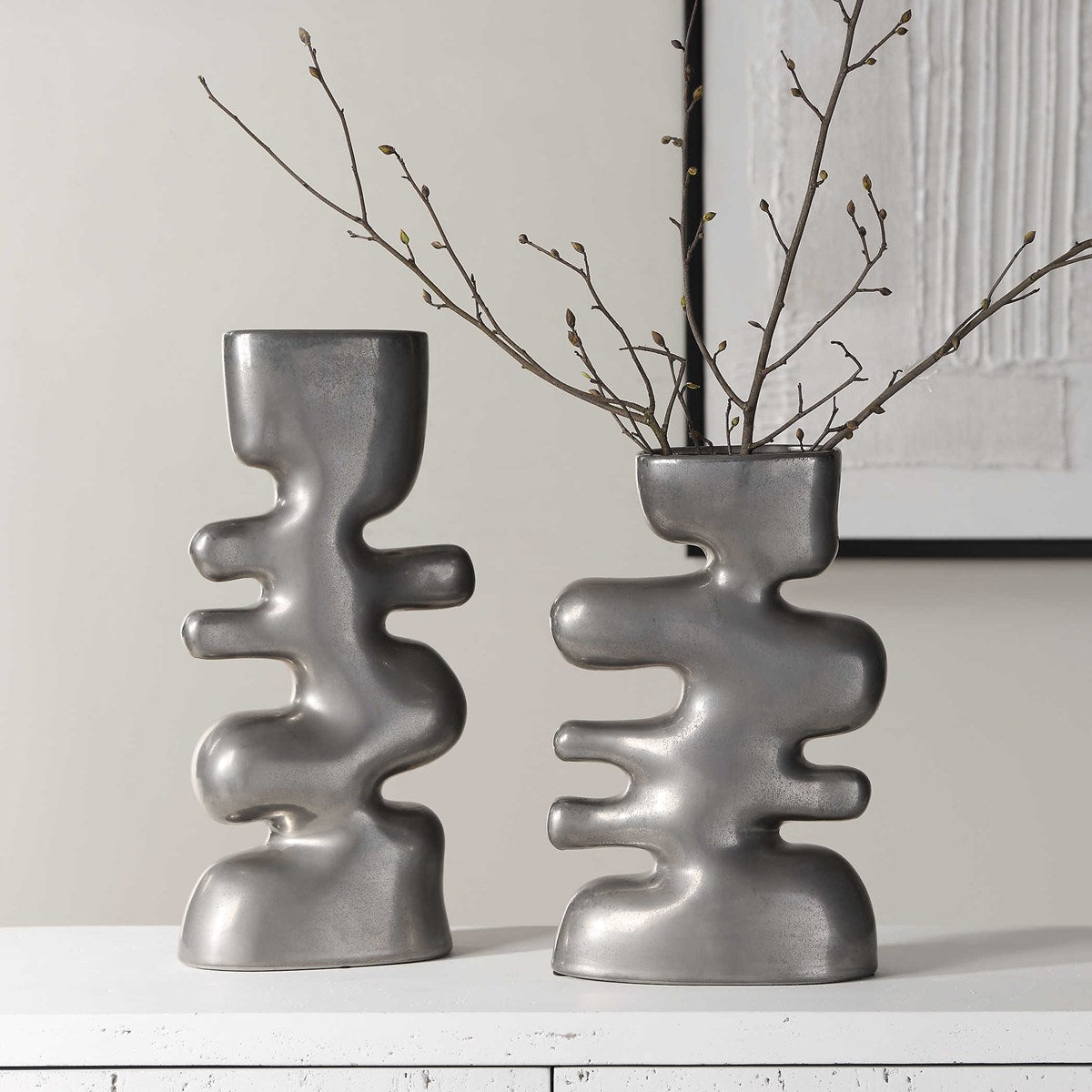 Valpone Ceramic Vases - Set of 2