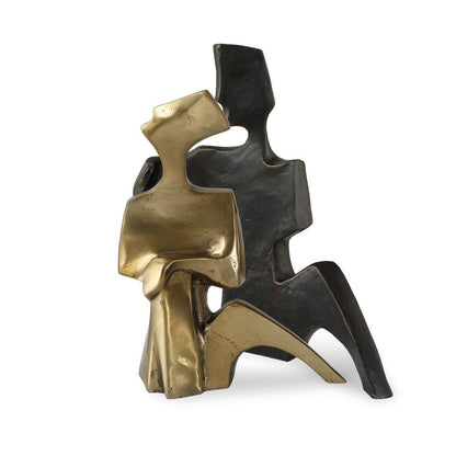 Besenzone Bronze and Gold Sculpture - Set of 2
