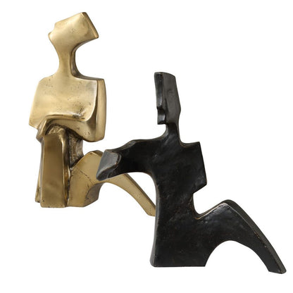 Besenzone Bronze and Gold Sculpture - Set of 2