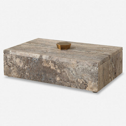 Nazario Travertine Natural Stone Box