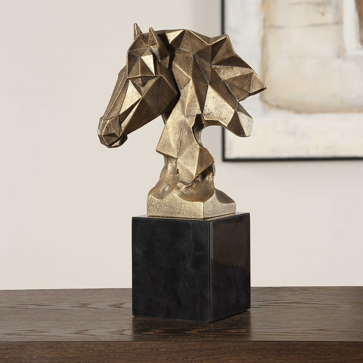 Morca Horse Bust Sculpture