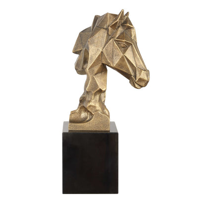 Morca Horse Bust Sculpture