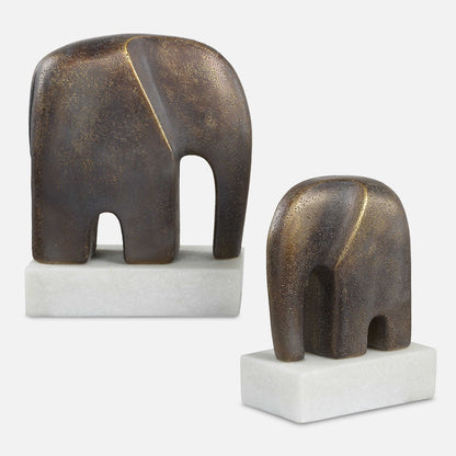 Tornano Elephant Sculptures - Set of 2