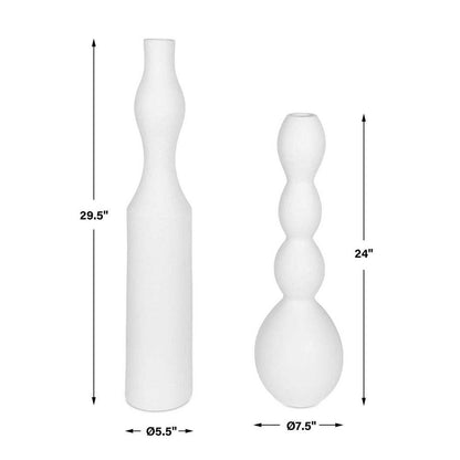 Vizzani Ceramic Outdoor Vase - Set of 2