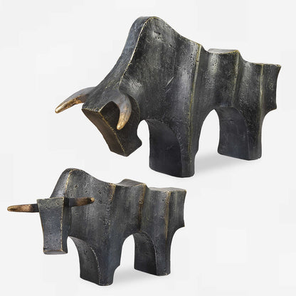 Berceto Bull Sculptures - Set of 2